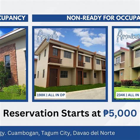 House and lot for Sale at Lumina Homes in Tagum City, Davao.